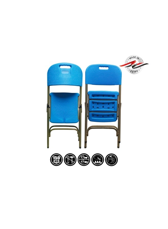 صن بوت كوميرس عبوة من قطعتين من الكراسي القابلة للطي - اللون الأزرق السماوي - Image 3